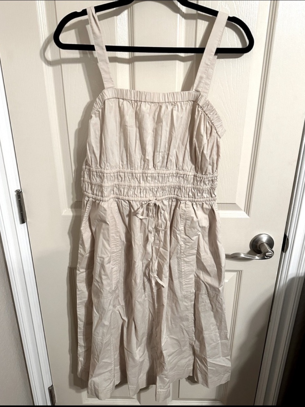 Universal Thread Women's Cotton Square Neck Midi Tank Dress, Tan, Sz Large, NWT - Picture 2 of 6